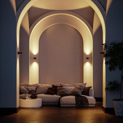 Nowoczesna lampa ścienna PONTOS | Trwała oprawa LED | Energooszczędny | Idealny do pomieszczeń mieszkalnych | Łatwa instalacja | Wszechstronny design