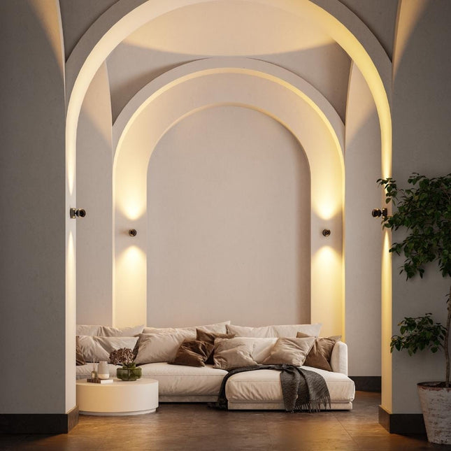 Nowoczesna lampa ścienna PONTOS | Trwała oprawa LED | Energooszczędny | Idealny do pomieszczeń mieszkalnych | Łatwa instalacja | Wszechstronny design