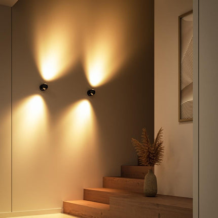 Nowoczesna lampa ścienna PONTOS | Trwała oprawa LED | Energooszczędny | Idealny do pomieszczeń mieszkalnych | Łatwa instalacja | Wszechstronny design