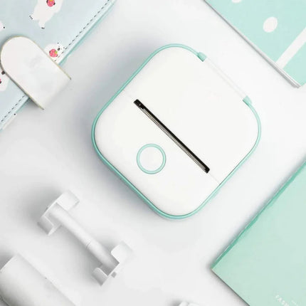 Przenośna mini drukarka Bluetooth | Drukuj zdjęcia, etykiety i notatki, gdziekolwiek jesteś | Technologia bez atramentu | Przyklejony podkład | Integracja mobilna z iOS i Androidem | Kompaktowy i ładowalny | Łatwe drukowanie ze smartfona