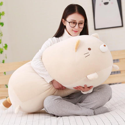 Ultra swobodna pluszowa zabawka z kreskówek | Ładny i miękki design | Wypchane zwierzę | Idealny prezent | Dostępne w rozmiarach 25 cm i 85 cm | Wypełniona bawełną | Zastosowanie dekoracyjne i funkcjonalne | Podparcie, ukryte lub stóp