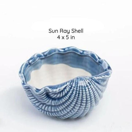Ceramiczne, przeszklone donice inspirowane oceanem | Doniczki dekoracyjne w stylu nadmorskim | Opcje błękitu oceanu i turkusu | Dostępne różne rozmiary
