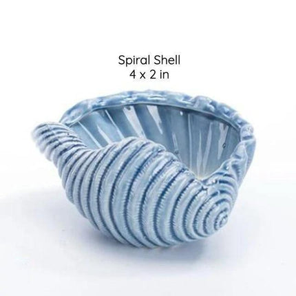 Ceramiczne, przeszklone donice inspirowane oceanem | Doniczki dekoracyjne w stylu nadmorskim | Opcje błękitu oceanu i turkusu | Dostępne różne rozmiary
