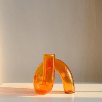 Wazon hydroponiczny z przyciemnianego szkła | Artystyczny projekt końcowy | Trwałe szkło borokrzemowe | 5" Szerokość x 4" Wysokość | Akcentowy wystrój domu | Wysoka skuteczność i elegancki wygląd | Idealny dla roślin i kwiatów