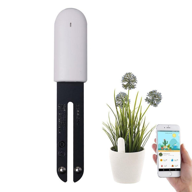 Inteligentny wodomierz roślinny | Czujnik stanu | Woododporny | Wykrywanie światła i temperatury | Połączenie aplikacji Bluetooth | Baza danych roślinnych | Lampka kontrolna | Bateria CR2032 w zestawie