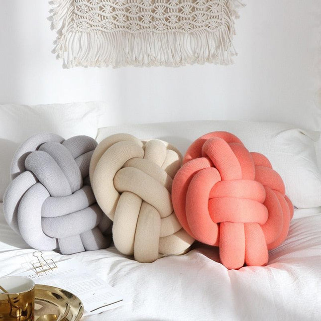 Poduszka do rzucania bawełnianą makramą z sześcioma funkcjonalnymi | Przytulne poduszki dekoracyjne do salonu i sypialni | Styl Shabby Chic | 6 trzymających trzymających | 15,4 x 11,8 x 6,3 cala | Można prać iw pralce | Akcesoria do uroku Boho