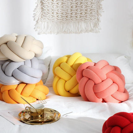 Poduszka do rzucania bawełnianą makramą z sześcioma funkcjonalnymi | Przytulne poduszki dekoracyjne do salonu i sypialni | Styl Shabby Chic | 6 trzymających trzymających | 15,4 x 11,8 x 6,3 cala | Można prać iw pralce | Akcesoria do uroku Boho
