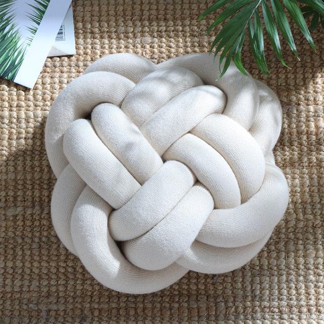 Poduszka do rzucania bawełnianą makramą z sześcioma funkcjonalnymi | Przytulne poduszki dekoracyjne do salonu i sypialni | Styl Shabby Chic | 6 trzymających trzymających | 15,4 x 11,8 x 6,3 cala | Można prać iw pralce | Akcesoria do uroku Boho