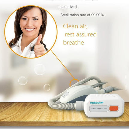 Ładowalny środek czyszczący i dezynfekujący CPAP | Zabija 99,9% odporny | Łatwa obsługa jest wyjątkowa | Przenośna, lekka konstrukcja | Nie potrzeba wody | Ładowalne USB i AC | 7 cykli czyszczenia na jedno ładowanie | Przyjazny w podróży