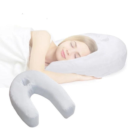 Poduszka ortopedyczna Sleep Wellness | Ulga dla podkładu bocznego | Wsparcie wyrównania | Rwa kulszowa i ulga w bólu biologicznym | Wygodna, ergonomiczna konstrukcja | Hipoalergiczna bawełna/poliester | Oddychająca osłona