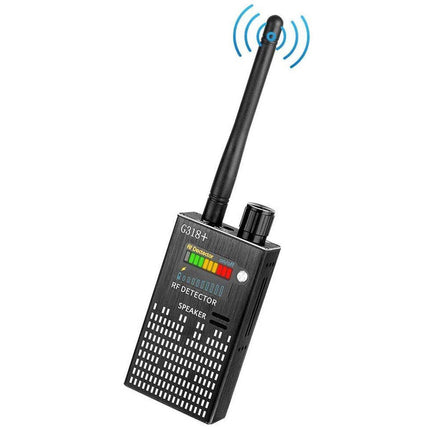 Bezprzewodowy detektor RF G318 | Wykryj ukryte kamery, urządzenia zabezpieczające GPS, urządzenia podsłuchowe | Przenośna ochrona prywatności | Najwyższa czułość i wiele trybów | Narzędzie do nadzoru o szerokie zastosowanie