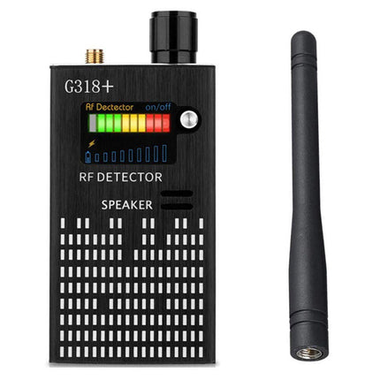Bezprzewodowy detektor RF G318 | Wykryj ukryte kamery, urządzenia zabezpieczające GPS, urządzenia podsłuchowe | Przenośna ochrona prywatności | Najwyższa czułość i wiele trybów | Narzędzie do nadzoru o szerokie zastosowanie