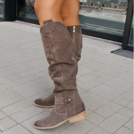 Modne damskie buty na obcasie Jane | Amortyzowana wkładka | Podeszwa antypoślizgowa | Ciepła skóra syntetyczna | Wszechstronna moda | Czarny, brązowy, szary | Rozmiary AU 4-14 (UE 35-45) | Wygodny, dopasowany krój na zimne dni