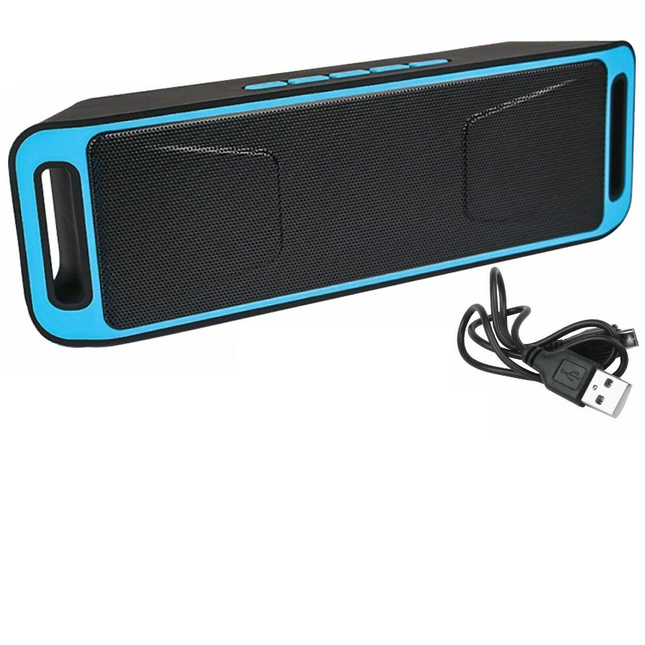 Przenośny głośnik Bluetooth | Bezprzewodowe audio | Wbudowany mikrofon | Przetworniki 2 x 40 mm | Moc wyjściowa 10 W | Technologia V-Basu | Wejście MicroSD i 3,5 mm | Akumulator | Do 6 godzin zamkniętych | Czarny