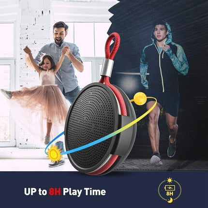 Przenośny głośnik Bluetooth | Woododporny dźwięk bezprzewodowy | 8H Czas ochronny | Woododporny IPX5 | Rozmowy w postępowaniu głośnomówiącym | Zasięg 33 stóp | Bluetooth 4.2 | Uniwersalna kompatybilność | wykorzystanie wynikające z kart TF