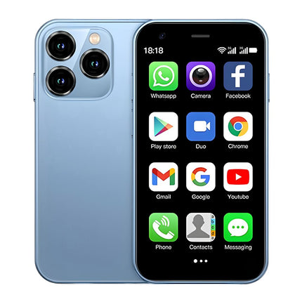 Najmniejszy smartfon na świecie | Androida 8.1 | 3,0-calowy ekran | 2GB RAM | Pamięć 16 GB | GPS | Bluetooth | Wi-Fi | USB-C | Minitelefon gotowy do obsługi aplikacji