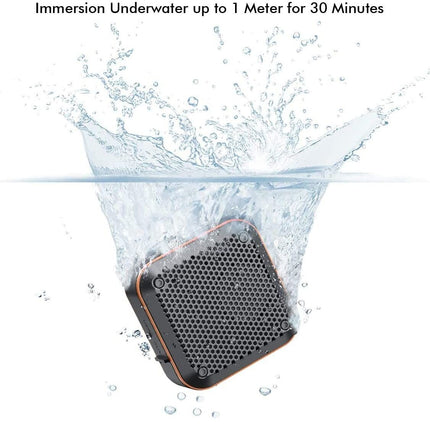 Przenośny głośnik Bluetooth | Woododporny IP67 | Dźwięk stereo HD o mocy 5 W | Parowanie TWS | 12H Czas ochronny | Metalowy hak | Obsługuje kartę TF | Wbudowany mikrofon | Bluetooth 5.0 | Zasięg 66 stóp | Radia FM