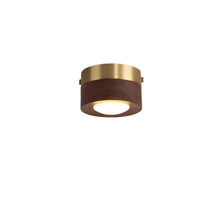 Lampa sufitowa LED z drewna orzechowego | Ciepłe oświetlenie | Zrównoważony projekt | Eleganckie wykonanie | Naturalne ziarno drewna | Energooszczędny