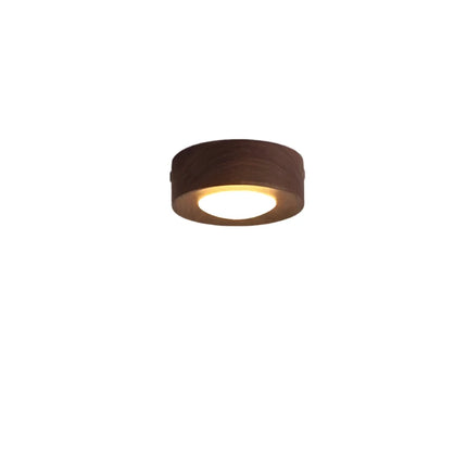 Lampa sufitowa LED z drewna orzechowego | Ciepłe oświetlenie | Zrównoważony projekt | Eleganckie wykonanie | Naturalne ziarno drewna | Energooszczędny