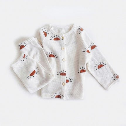MiniModa™ | Oddychający bawełniany komplet bielizny nocnej dla dzieci | Miękki design unisex | Hipoalergiczny | Rozmiar od 1 do 5 łac