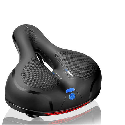 CloudComfort Pro | Ergonomiczne amortyzowane siodełko rowerowe | Wbudowane oświetlenie | Oddychający i odporny na warunki atmosferyczne | Bezbolesny komfort jazdy na rowerze | Miękka konstrukcja odciążająca